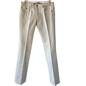 Gap Womens Low Rise Boot Cut Stretch White Jeans Size 6